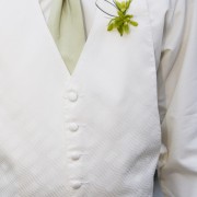 Orchid and Grass Boutonniere
