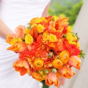Rich Colored Bridal Bouquet
