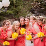Canary Yellow Bridemaid Bouquets